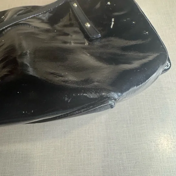 Kate Spade Black Glossy Tote Bag - Picture 9 of 9
